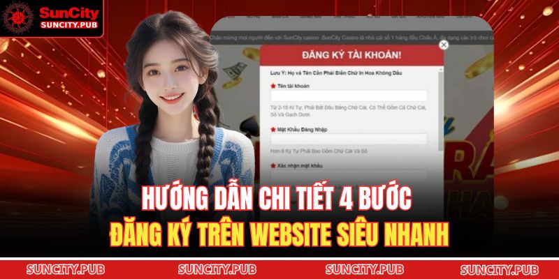 Hướng dẫn chi tiết 4 bước đăng ký trên website siêu nhanh